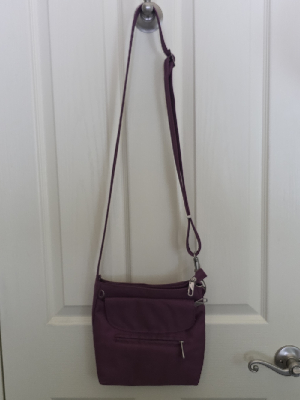 Travelon Purple Crossbody Bag - Adjustable Strap